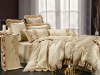 rayon polyetser jacquard emb bedding set