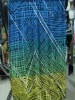 rayon spandex grid printed knit fabric