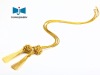 rayon tassel with long cord used in decorative