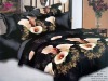 reactive dark color printed bed spread
