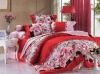 reactive printed cotton bedding set/fabric