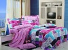 reactive printed cotton bedding set/fabric