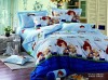 reactive printed cotton bedding set/fabric