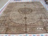 real silk afghan rug