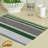 rectangle cotton handmade striped printed style dining table mat