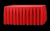 rectangle polyester table skirting,table skirts,table linen