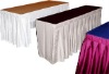 rectangle satin table skirting,table skirts,table linen