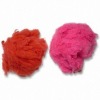 recycled coloured polyester fibre