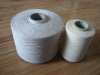 recycled raw white working glove yarn