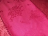 red 100% cotton jacquard table cloth