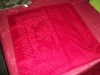 red 100% cotton jacquard table napkin