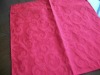 red 100% cotton jacquard table napkin