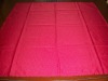 red 100% linen table cloth