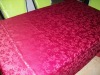 red 50% cotton +50% polyester jaquard table cover(tablecloth)