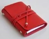 red PU leather notebook