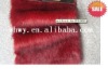 red Tip-Dyed fake  fur