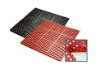 red and black antiskid rubber mat