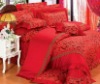 red-carpet wedding bedding set