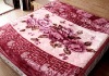 red color 100%polyester flower printing blanket