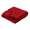 red fleece throw and blanket