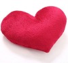 red heart two-side brushed cushion