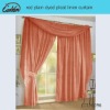 red plain dyed pleat linen curtain