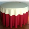 red plain polyester hotel table cloth (oyhght029)