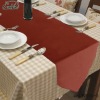 red polyester/cotton hotel table runner