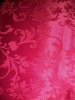 red polyester/cotton jacquard table cloth
