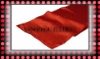 red satin table runner