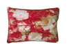 red sleeping pillow