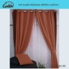 red suede blackout stiletto curtain