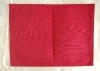 red table napkin