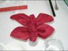 red table napkin for hotel