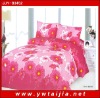 red&white flower print 4 pcs bedlinen/ wedding 4 pcs bedlinen-Yiwu taijia home textile