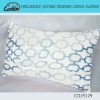 reticulation printed bleahed cotton cushion