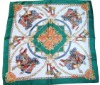 retrun to the ancients digital printed silk twill handkerchief