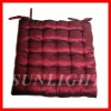 reversible attractive solid colored rectangle  cotton chair pads cushion