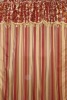 rod pocket yarn-dyed stripe ready-made curtain