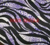 roller printed poly satin fabric