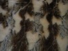 rolling plush fur/jacquard fake fur