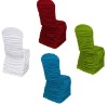 rouge spandex chair cover and lycra chair cover with pleats