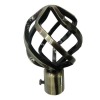 round curtain rod cap