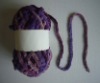 round flocking fancy yarn with brightness knitting yarn