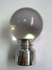 round glass finials for curtain rod