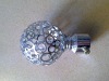 round metal curtain finial