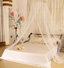 round mosquito nets with lace or chiffon bed canopy