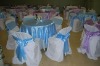 round satin table cover for wedding and banquet