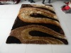 round shaped multi -clolor mixed-pile  polyester shaggy carpet/rug designs