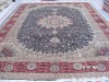 rugs made of 100% silk